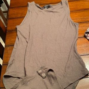 Green ribbed bodysuit